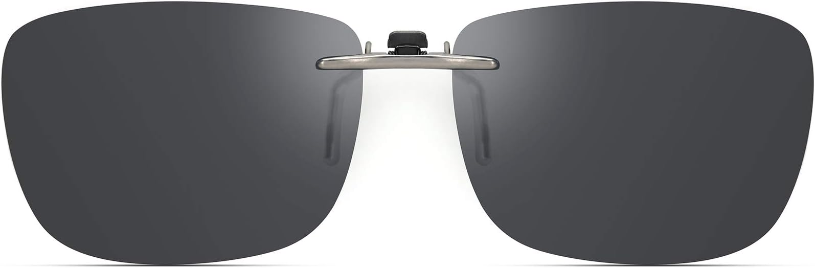 Polarized Clip On Sunglasses Over Prescription Glasses Men Women Compact Fit Non-Flip Up