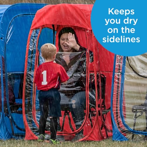 WeatherPod® The Original Shark Tank MyPod™ Small 1-Person Pop-Up Pod - Stay Warm, Dry, and Out of The Sun - Weather Pod for Sports, Rain, or Wind - Simple to Set Up and Tear Down - (Hunter Green)