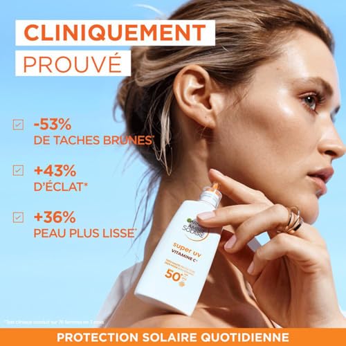 Garnier Ambre Solaire Super Uv Vitamine C Fluide Anti Taches Spf 50+ 40ml - vue 4