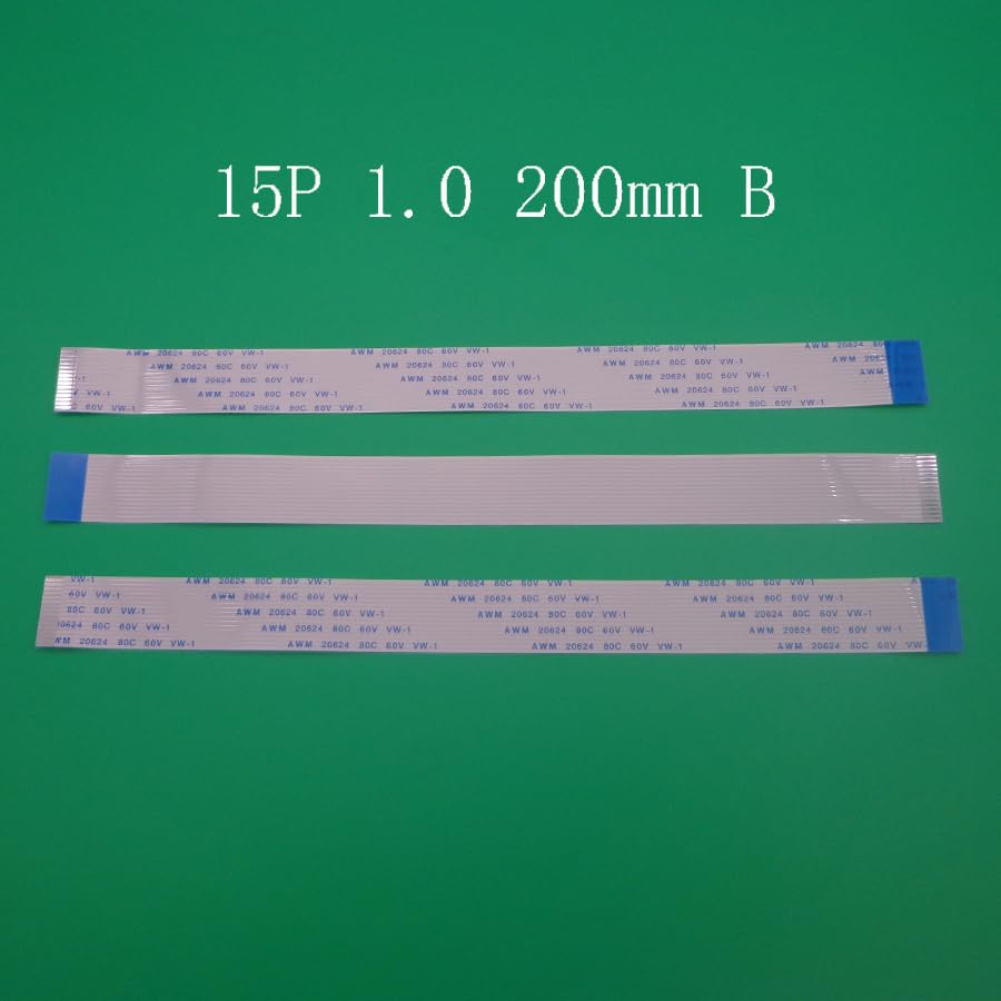 Wiring Connecting Terminals - 2pcs/lot FFC FPC Flat Flexible Cable 1.0mm Pitch 15pin 15PIN Reverse Length 200mm Width 16mm Ribbon Flex Cable typeB