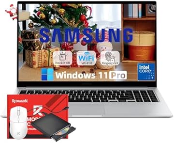 Galaxy Book4 Laptop 15.6" FHD, Intel 10-Core 7, 16GB Memory, 2TB SSD, Backlit Keyboard, Fingerprint Reader, HDMI, USB-C, Windows 11 Pro for Student, Home & Business Laptop