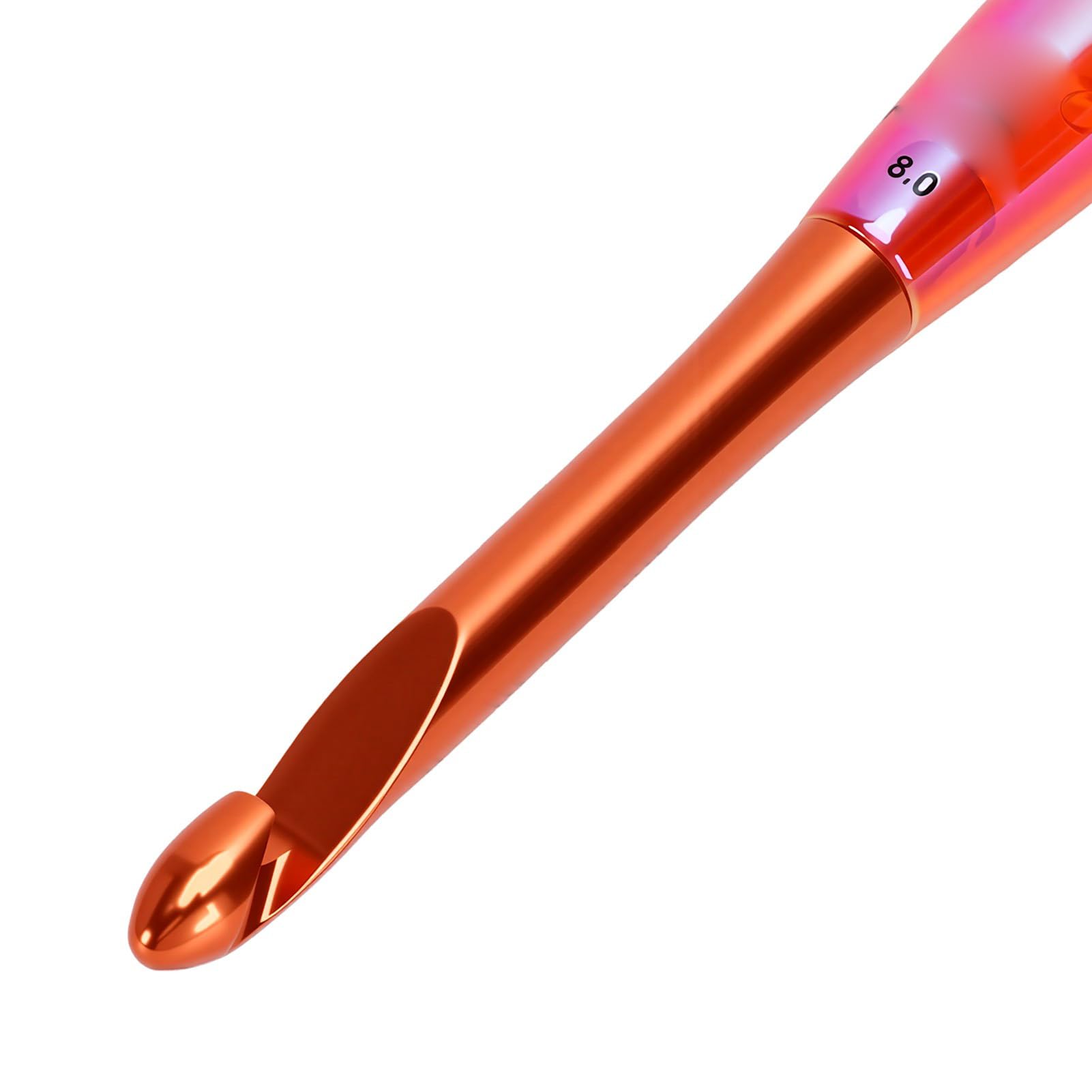 Rengue Zestaw Szydełek 10 Rozmiarów 3.0-8.0mm z Ergonomicznymi