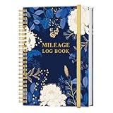 Mileage Log Book - Vehicle Maintenance Log Book, Mileage Log Book for Business, Track Mileage, Expenses, Gas Consumption, Lubrication, Repairs & Accessories, 5.8