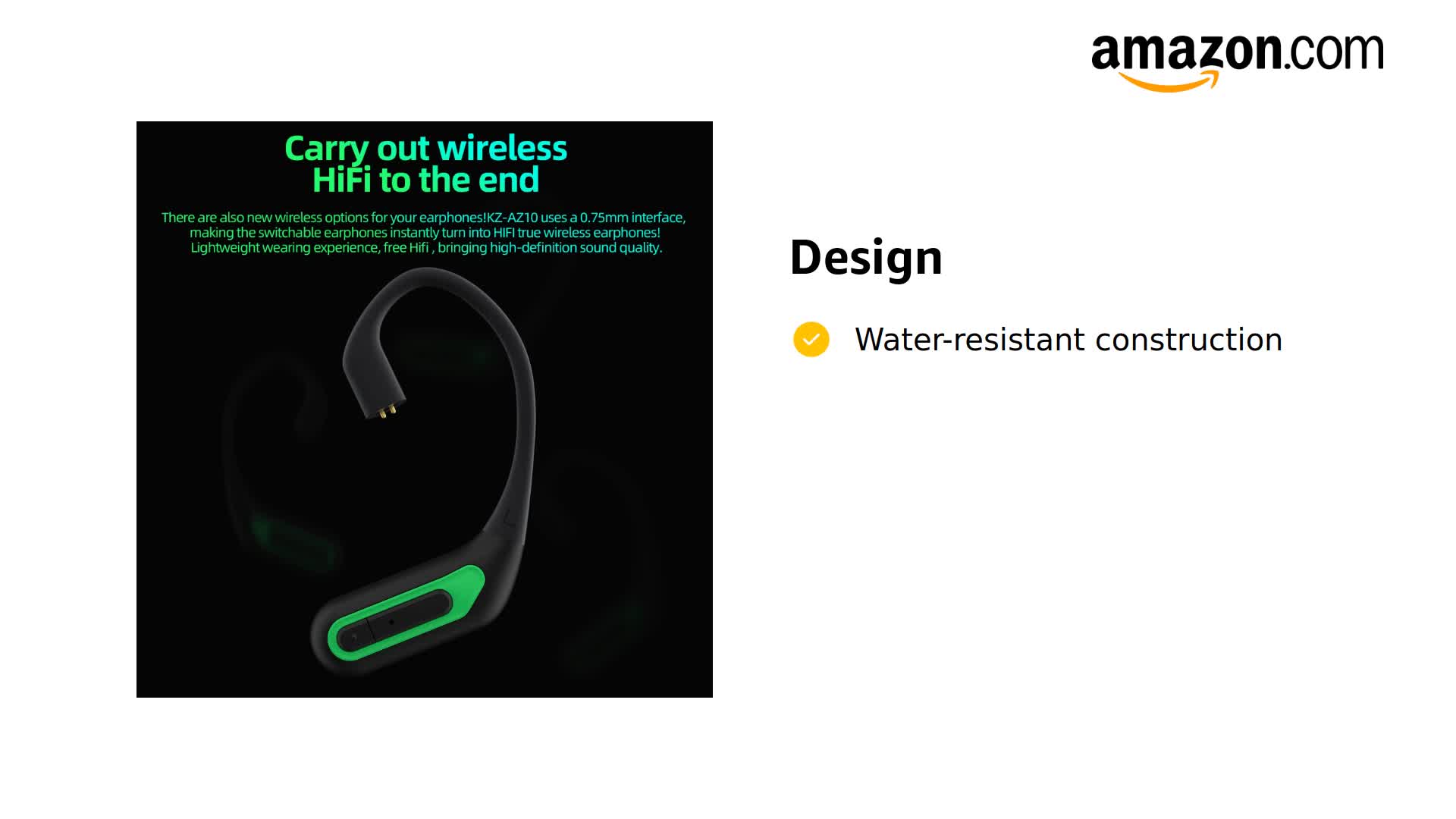 Amazon.com: KZ AZ10 Wireless Earbuds, Bluetooth 5.2 Headphones