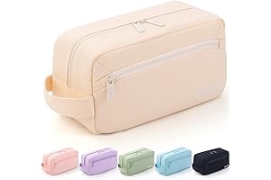 HVOMO Pencil Case for School Office and Art Supplies, Beige