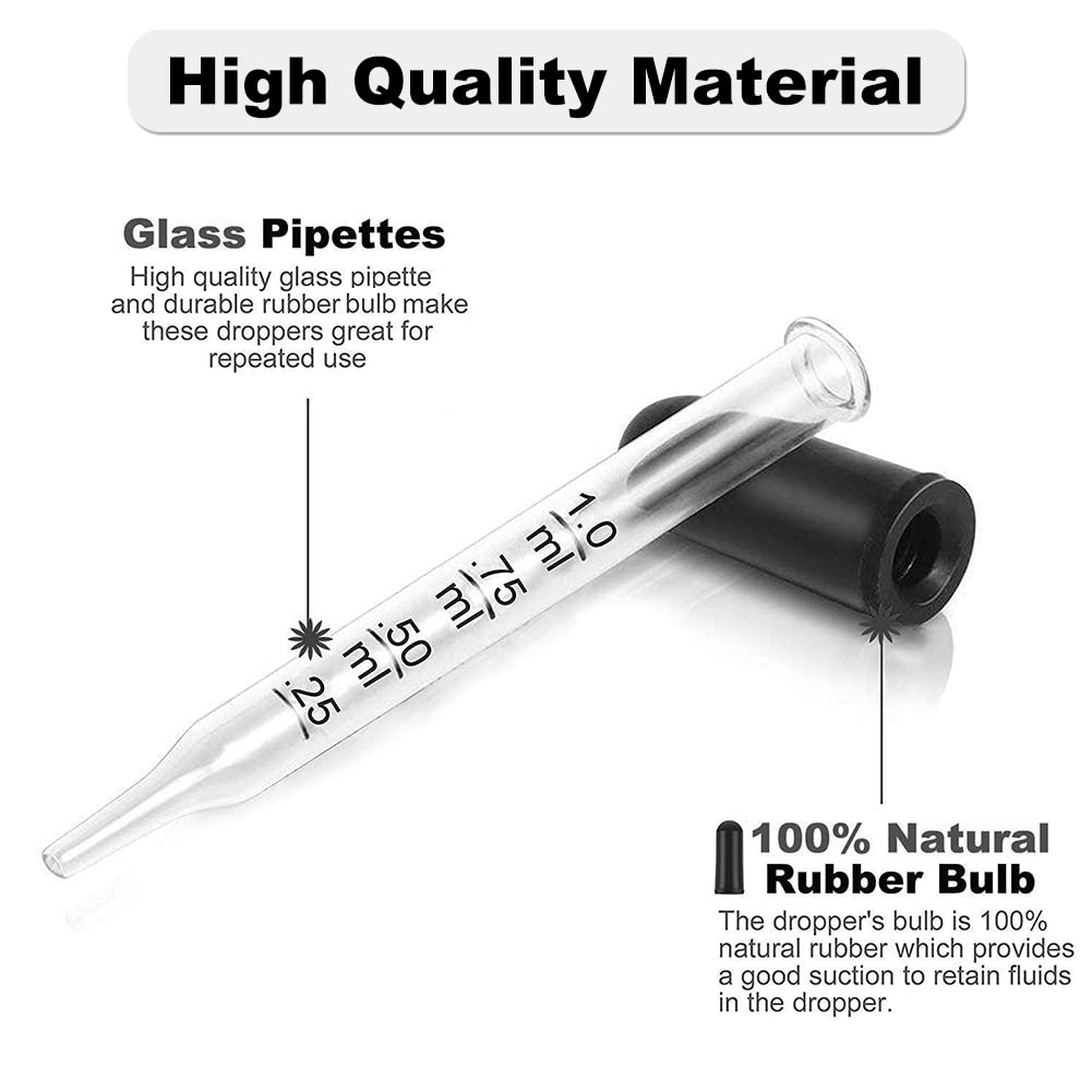 Pipette Vetro 10 Pezzi 1ml - Graduate, Per Oli Essenziali E Laboratorio - Foto 10