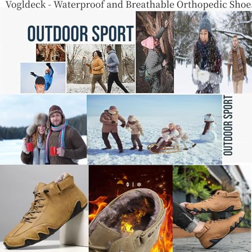 Vogldeck - Waterproof and Breathable Orthopedic Shoes for Men Women, Nevoldeck Winter Orthopedic Ankle Boots2