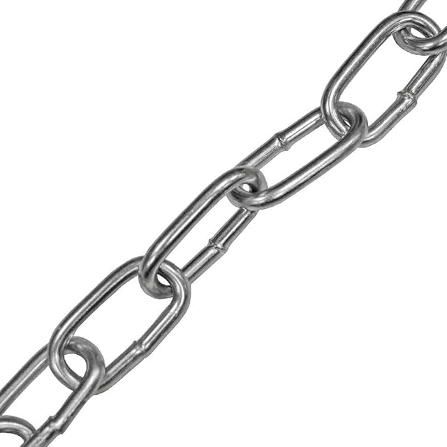 Faithfull FAICHCUT30Z Zinc Plated Steel Chain 3 mm Link Dia. x 2.5 m (8ft 2 Inch) Length 80 kg Load Limit