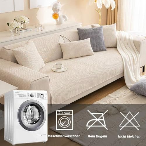 Gluhbirnen Sofadecke, Sofadecken Für Sitzfläche, Sofaschoner rutschfest, Sofa Überzug, Chenille Sofabezug l Form, Sofa Überwurfdecke, Couch Bezug, Couch Decke, Grau, 70 * 70CM