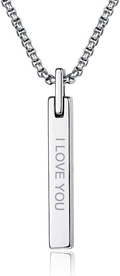 VAKKI Silver Tone Vertical Bar Custom 