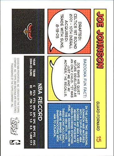 Miniatura 2 de 2005-06 Bazooka Minis #15 Joe Johnson NBA Basketball Trading Card