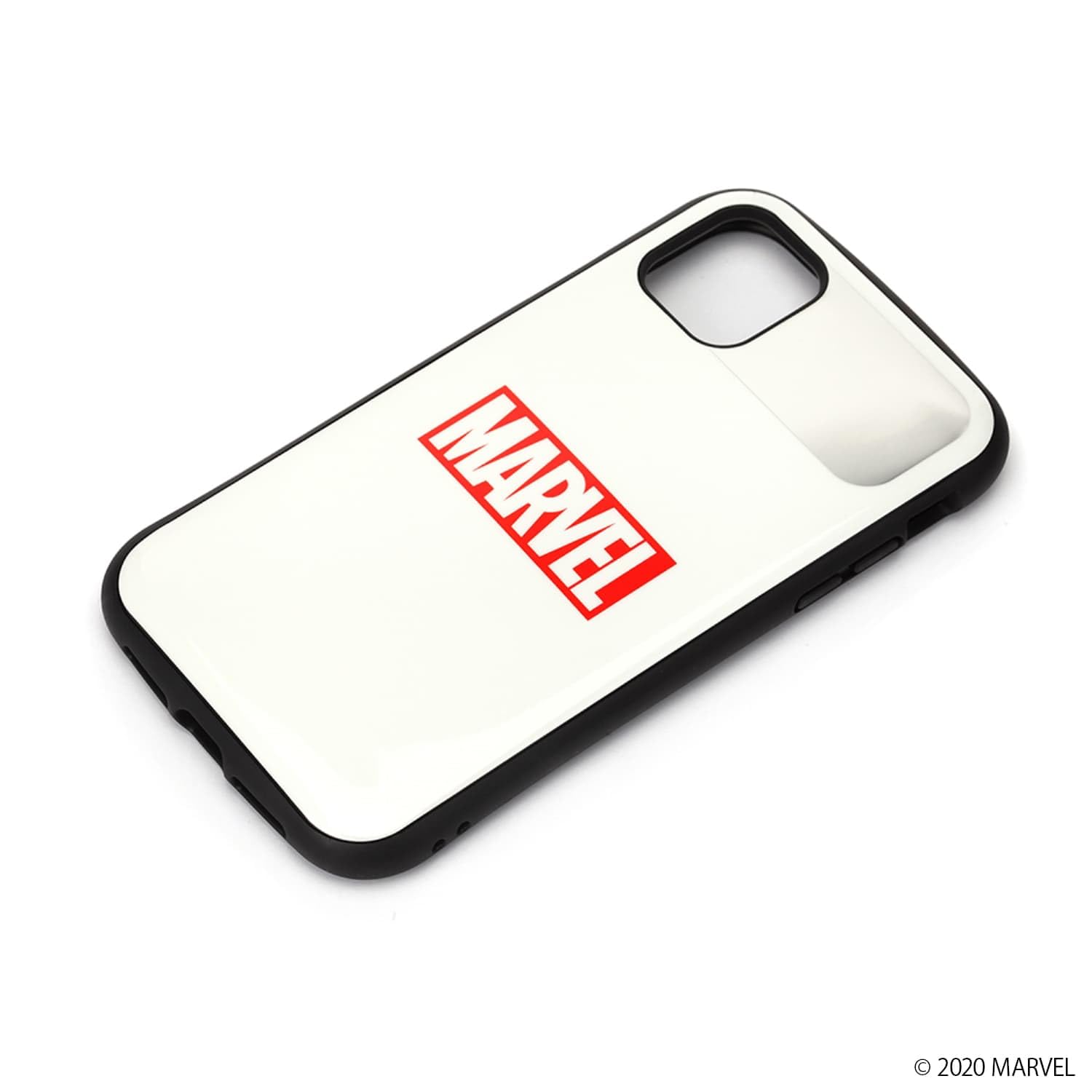 Premium Style iPhone 12/12 Pro用 ハイブリッドタフケース ロゴ/ホワイト PG-DPT20G24MVL