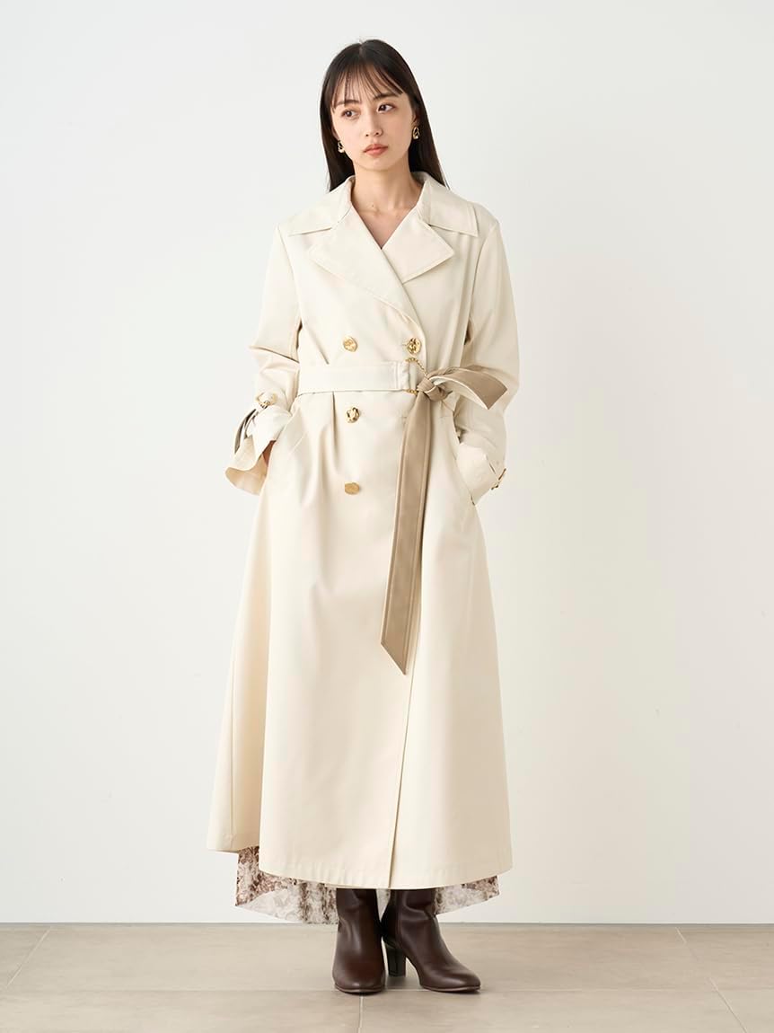 完売　SNIDEL　新品タグ付き　レザーベルトトレンチコート SNIDEL（スナイデル）の「レザーベルトトレンチコート（トレンチコート