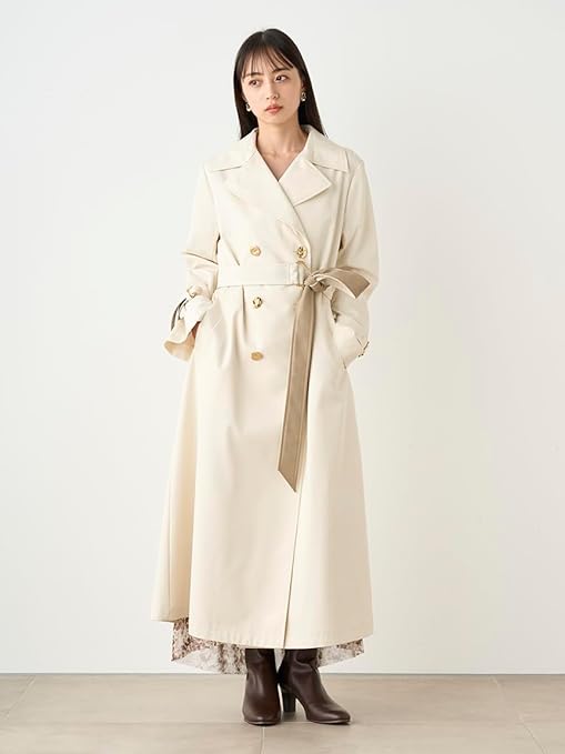 ほぼ美品✨スナイデル【0】レザーベルトトレンチコート 金釦 スプリングコート Amazon | [スナイデル] レザーベルトトレンチコート SWFC244132