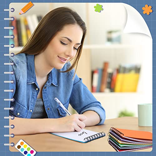 Kisston 120 Pack Small Spiral Notebook Bulk Top Bound Memo Books A7 Pocket Mini Notepad Spiral Memo Pad Lined College Ruled Paper For Home Office Accessories Supplies 10 Assorted Colors (3 X 5 Inch) #TOP5