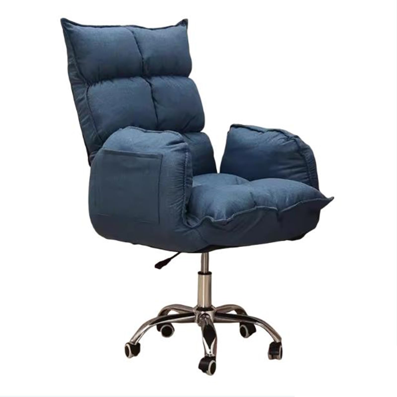 Chaise de bureau ergonomique réglable et pivotante avec coussin épais