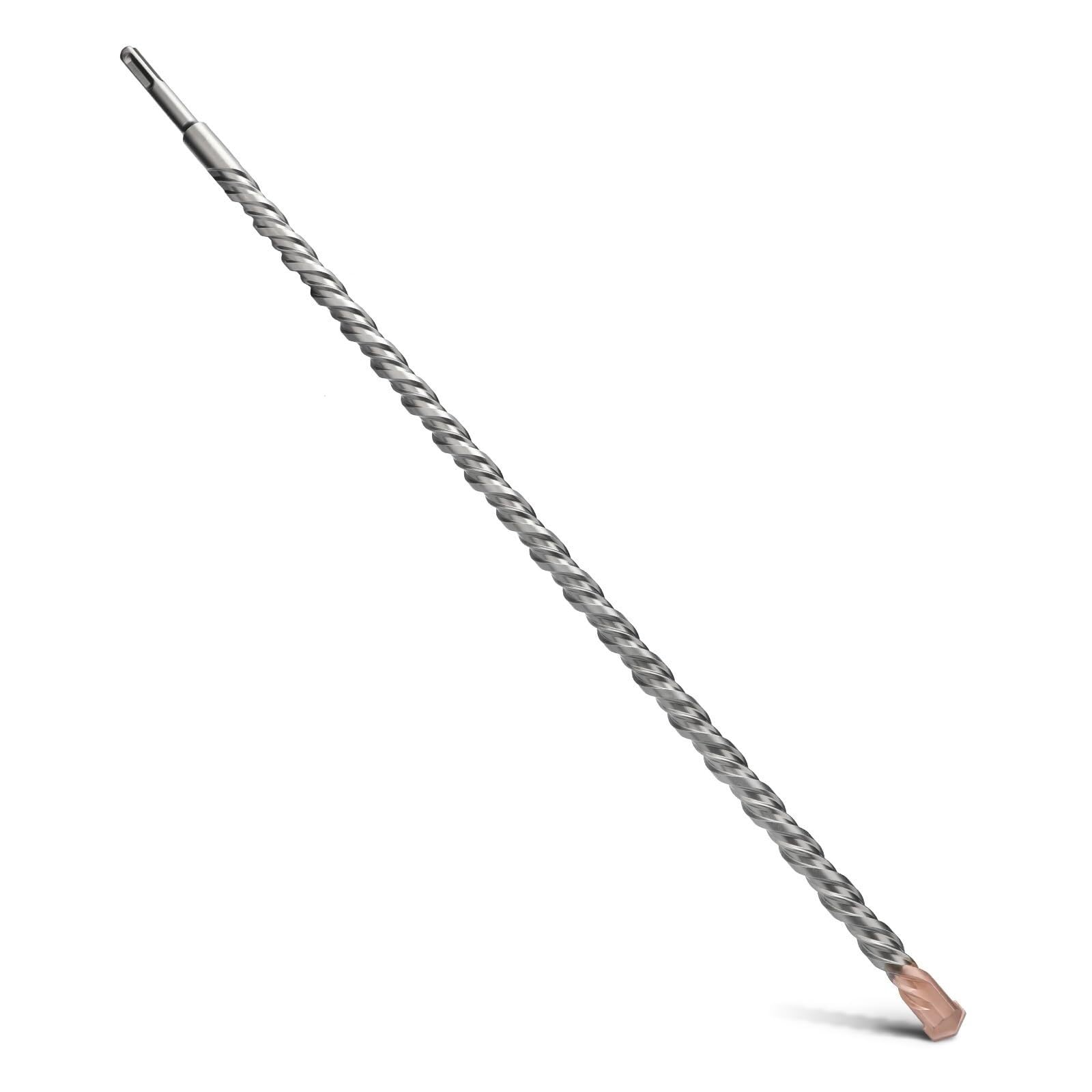 Wiertło SDS Plus 1500 mm z podwójną spiralą, wiertło udarowe do betonu, kamienia, naturalnego(12mm)