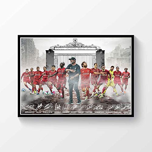 Liverpool FC Premier League Champions 2019-2020 Signed Printed A4 Poster