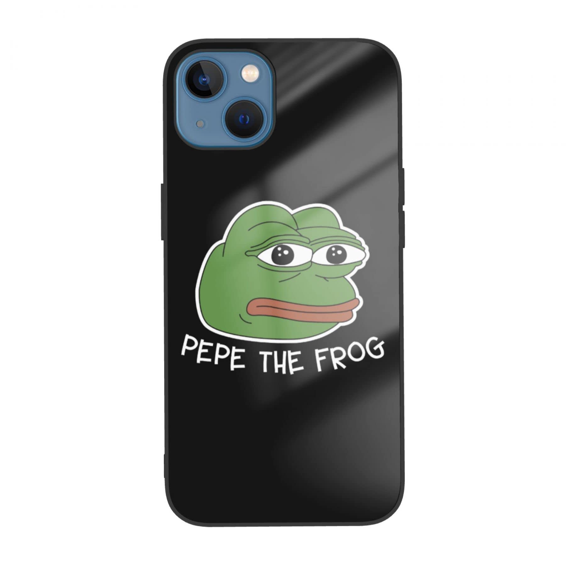 Amazon.co.jp: iPhone13 ケース 強化ガラス Pepe The Frog カエルの