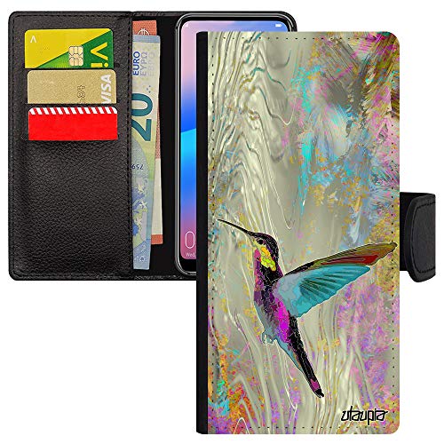 Etui iPhone 15 Pro Max violet au design floral et colibri finement gravé