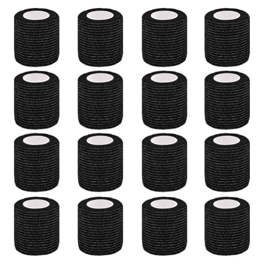 Clooflar Selbstklebender Verband,16 Rollen 5cm x 4.5m Elastische Verbandsmaterial Selbsthaftende Bandage,Fixierbinde Haftbandage Selbstklebend für Sport und Erste Hilfe Vet Wrap Hund Pferde