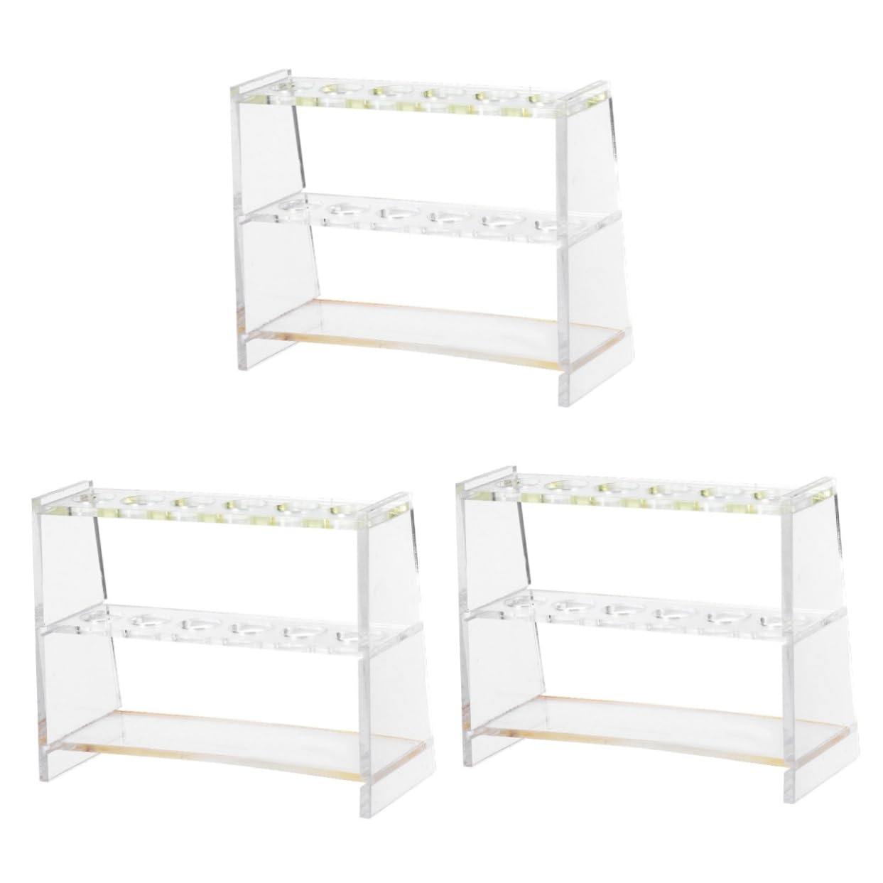 Mobestech 3 Set Provette Plastica Supporto Per Tubi Di Prova Forniture Per Laboratori Scolastici