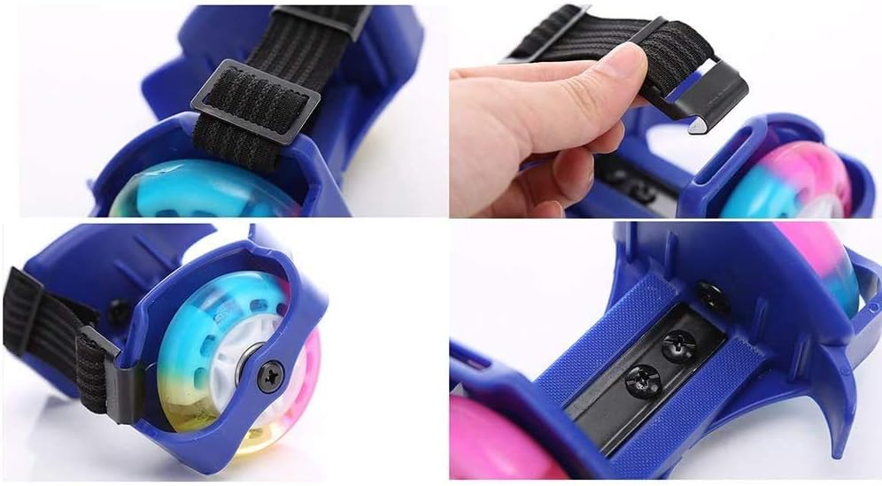 Durable Roller Skates, Skating Shoes，Adjustable Strap Flashing Wheels Shoe，Sports Entertainment Toys for Children Over 6 Years Old,Orange