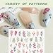 Korsralph Floral Nail Stickers for Nail Art - Flower Self-Adhesive Nail Art Supplies | Manicure Stickers for Nails Art Decoration | Easy to Apply & Remove