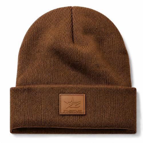 Image of Beanie for Men Women Warm Winter Hat Windproof Thick Knitted Cuffed Unisex Skull Cap