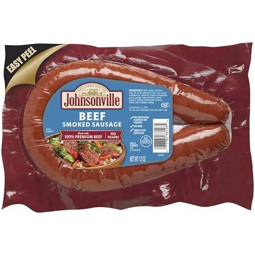Johnsonville Beef Smoked Rope Sausage, 12 oz