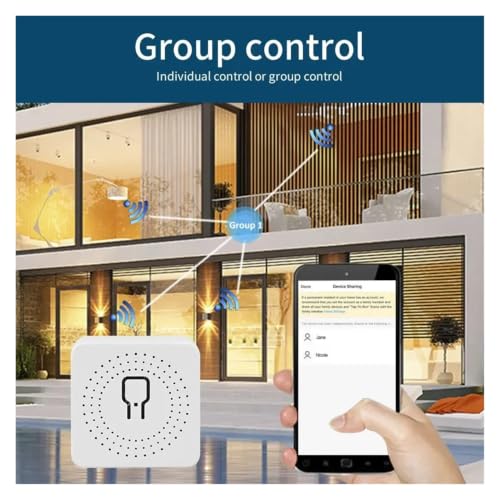 Módulo de interruptor inteligente WiFi para apagar la luz desde la cama con control bidireccional 5