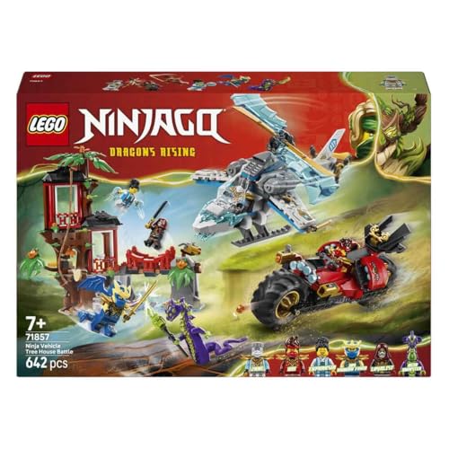 Image of LEGO NINJAGO Ninja Vehicle Tree House Battle - Fighting Toys - Playset with 6 Minifigures - 71857