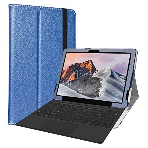 LiuShan Compatible avec TECLAST X6 Pro Coque,Slim PU Cuir Etui et Pliable Stand Folio Housse Coque Couverture pour TECLAST X6 Pro 12.6 inch 2 in 1 Tablet (Not fit 11.6 Teclast X4 2 in 1),Bleu