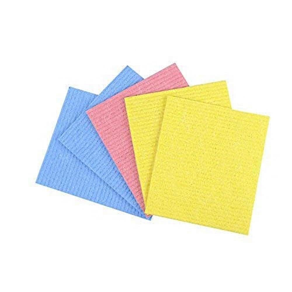Purewipe Kitchen Cleaning Sponge Wipes | Reusable Kitchen wipes for cleaning | 15 x 15 | Kitchen Cleaner Wipes for Stove, Slab & Table | Super Absorbent Wipes for Kitchen Cleaning (10 Piece)