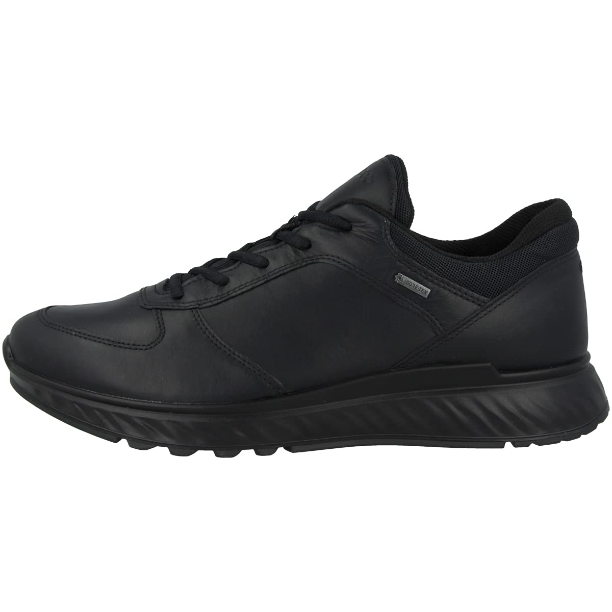 ECCO womens Exostride Low Gore-tex Waterproof Sneaker, Black, 6-6.5 US