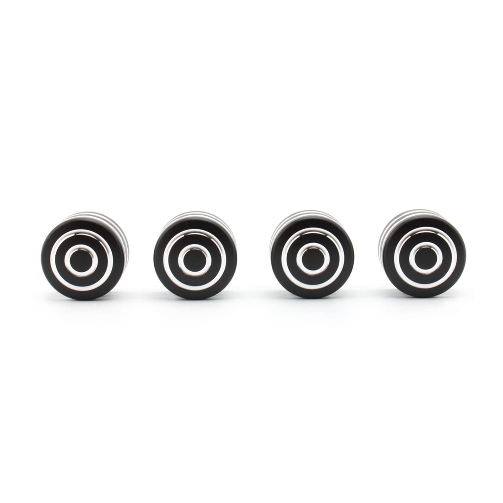 Copribulloni Testa Moto In Alluminio CNC Per Triumph Thruxton R 2016+ – Nero/Cromo