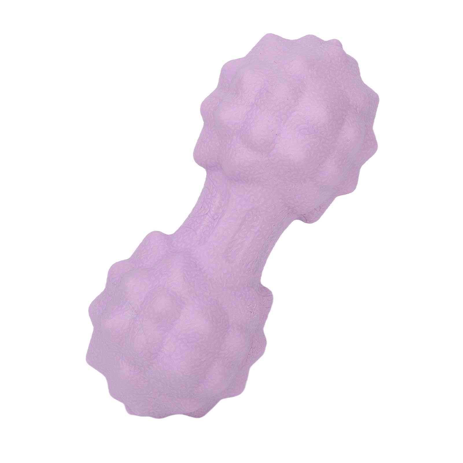 Hidyliu Balle de massage double lacrosse multi-directionnelle en forme d'arachide pour soulager le stress et améliorer la posture Matériau TPR souple 12,5 x 5 cm (violet)