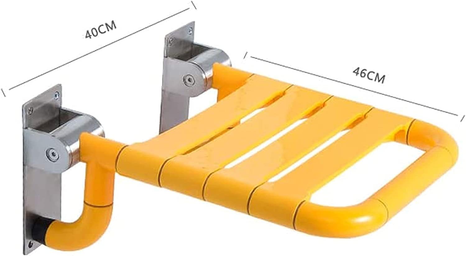 Shower Seats,Shower Stool Stainless Steel Bathroom Folding Seat Bath Stool Bathroom Anti-Skid Bath Wall Chair Change Shoe Bearing Weight 125Kg Bath Chair Apply to Elderly,Senior,Ha