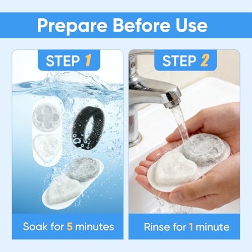Filtros de repuesto para fuente de agua para gatos miniatura 5