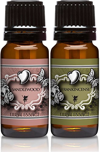 Image of Scented Oils - Pair of Essence - Sandalwood & Frankincense - 10 Ml