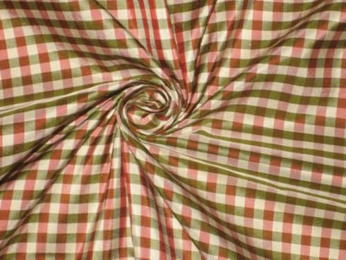 Tissu taffetas 100 % soie rose vert ivoire pour éviter les textiles mous sans tenue Taf#C34