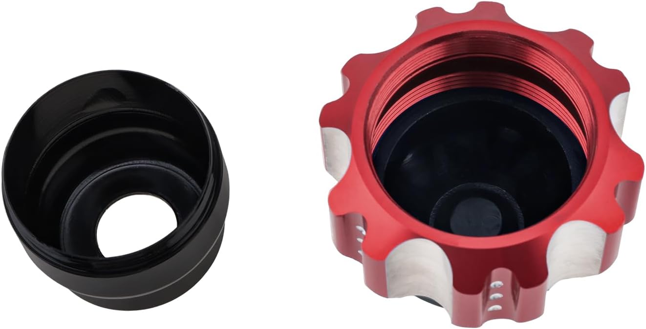 Windance 2pcs Front Wheel Frame Sliders Aluminum Alloy Fork Crash Protection Decoration Cup for Motorcycles Motocross Moped Scooters Dirt Pit Bikes (Red)