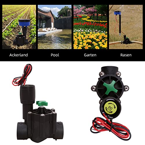 Aqualin 12-15V 1 Zoll DC Magnetventil Bewässerungsventil Geeignet für Automatischer Bewässerungscomputer Bewässerungssystem