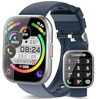 aycy Smartwatch Uomo Donna, 1,85'' Orologio Smartwatch con Effettua/Risposta Chiamate, 112 Modalità Sportive Fitness Tracker con Sonno/Cardiofrequenzimetro, IP68 Smart Watch per Android iOS, Blu Scuro