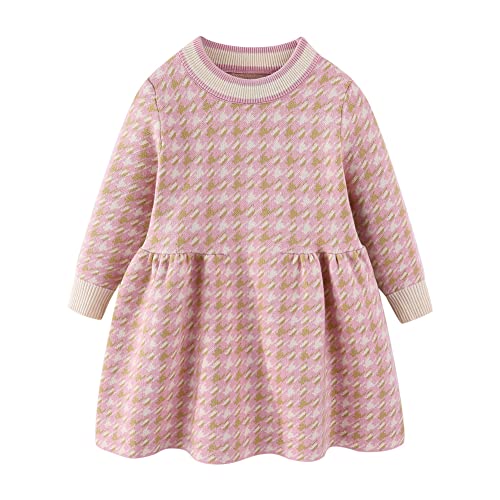 Mud Kingdom Little Girls Sweater Dress School Cute Bow
