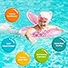 KISSHAKE Baby Pool Float, Mermaid Baby Swimming Float with Seat and Dual Grab Handles, Inflatable Pool Floats for Toddlers, Infant Swim Floats, Toddler Floaties, Kids Beach Toys Summer Essentials