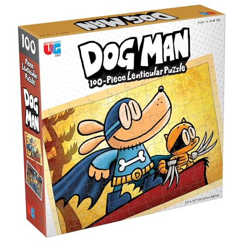 University Games, Dog Man Adventures Lenticular 100 Piece Puzzle