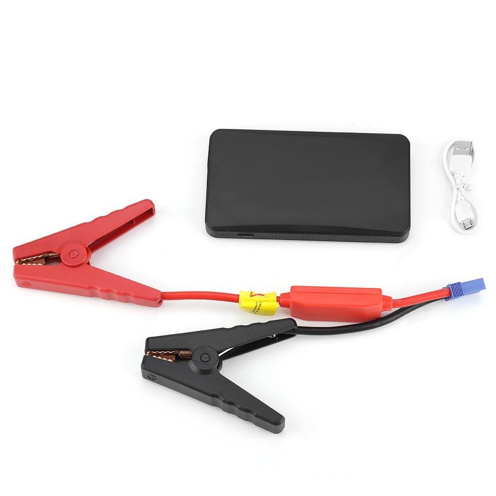 aqxreightCar Jump Starter, Portable 12V Motorcycle Jump Starter Engine Battery Charger Power Bank Starter Pack Fits for Gasoline Engine 3.0L(black)