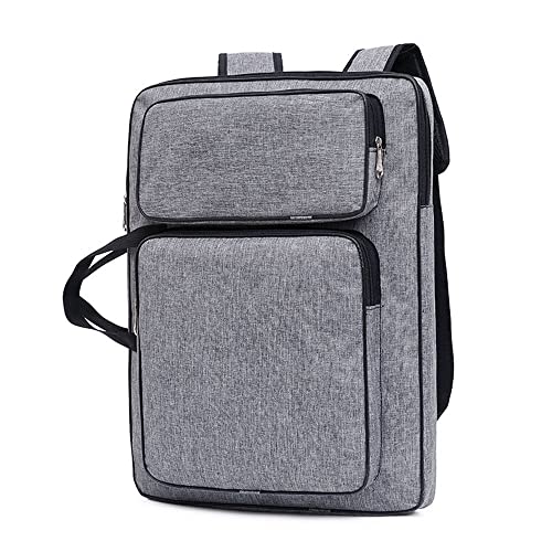 Image of ITODA A3 Art Portfolio Carry Case Bag Drawboard Storage Tote Handheld Portable Shoulder Box Artist Drawing Board for 8k Sketch Easel Paper Palette Brush Pencil Painting Supplies
