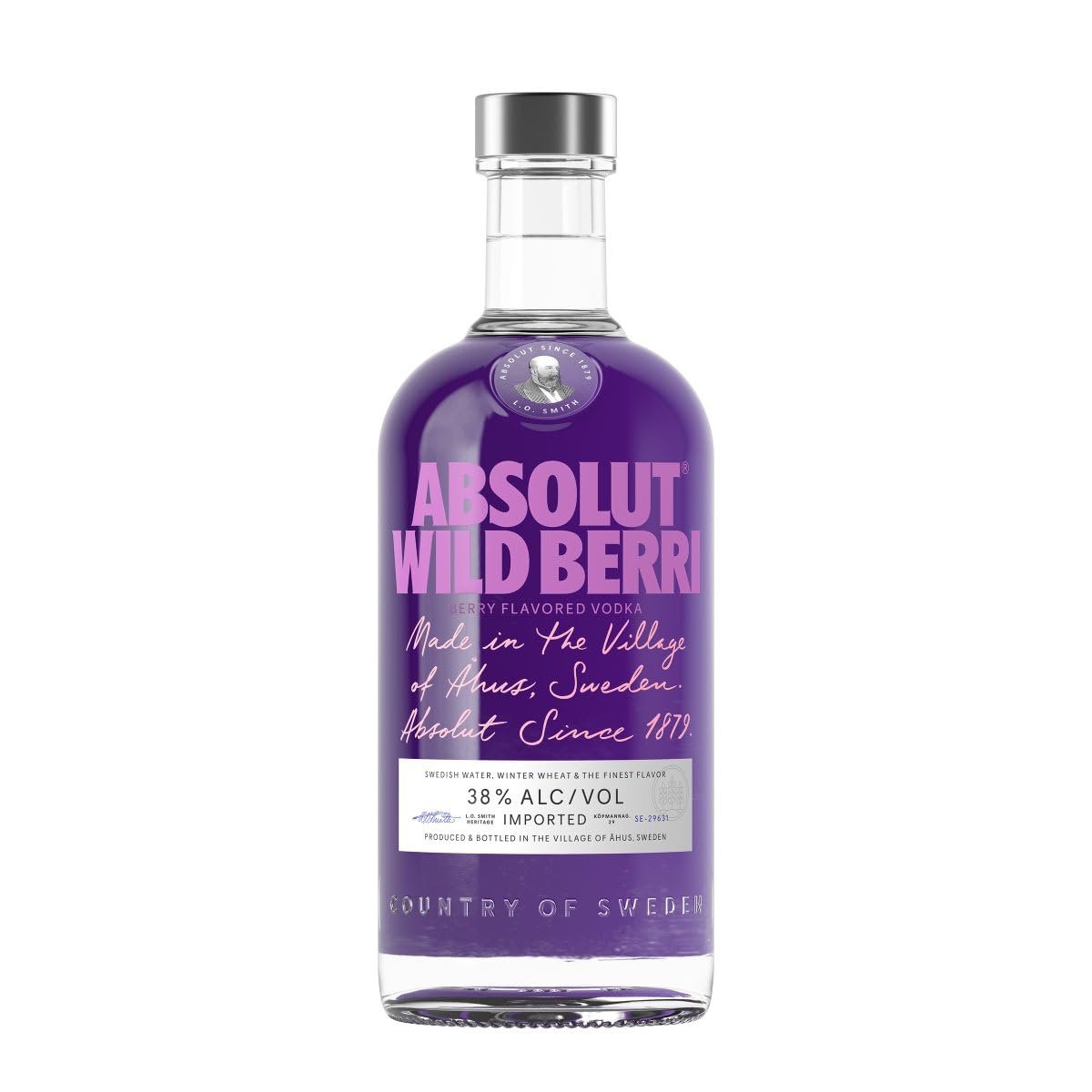 Absolut WILD BERRY Flavored Vodka 38% Vol. 0,7l
